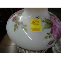 Painted Floral Table Lamp
