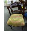 Image 1 : Mahogany Carved Needlepoint Chair