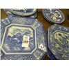 Image 2 : Lot of Asian Blue Square Plates & Bowls