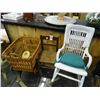 Image 1 : Doll Rocker, Chair & Basket