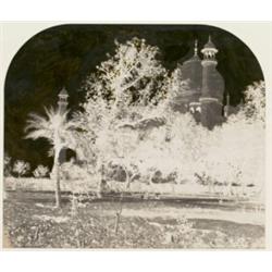 DR. JOHN MURRAY, (British, 1809-1898), (THE TAJ MAHAL FROM THE SOUTHEAST GARDENS WITH TREES IN TH...