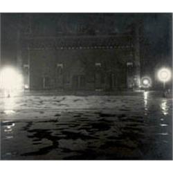 ANDRÉ KERTÉSZ, (American, b. Hungary, 1894-1985), NOTRE-DAME AT NIGHT, PARIS, signed "A. Kertész"...