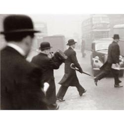ROBERT FRANK, (American, b. Switzerland, 1924), LONDON, signed, titled and dated in ink on verso,...