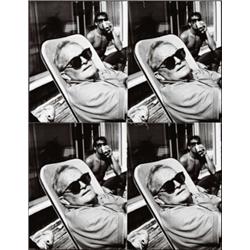 ANDY WARHOL, (American, 1928-1987), UNTITLED (TRUMAN CAPOTE), 4 stitched gelatin silver prints, h...