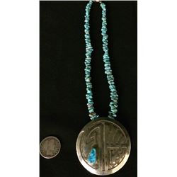 Turquoise and Sterling Navajo Necklace