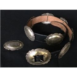 Vintage Navajo-Style Concho Belt and Pin