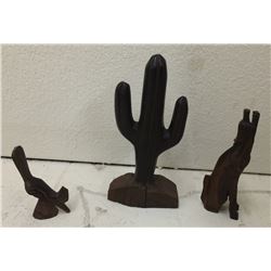 Group of 3 Ironwood Carvings