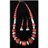 Image 2 : Coral and Turquoise Necklace Set