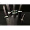 Image 2 : Group of 5 Fred Harvey Era Zuni-Style Rings