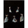 Image 2 : Group of 5 Inlay Pendants