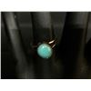 Image 1 : 14K Gold and Turquoise Ring
