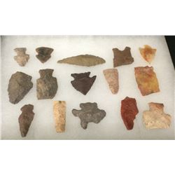 Arrowheads Display From Relics Museum