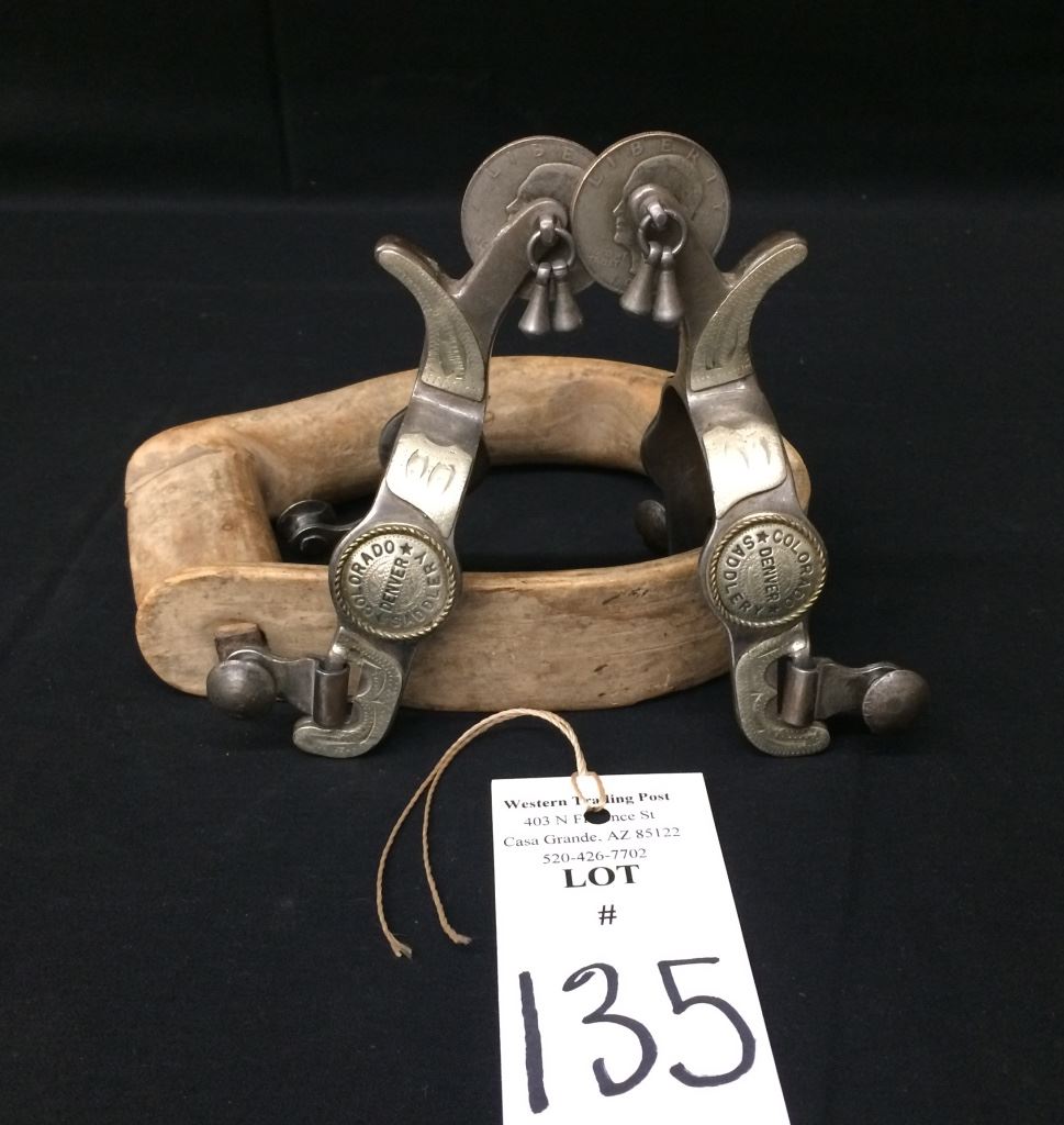 Éperons Femme Colorado Saddlery Company – Anciens, Argentés, Pour Show