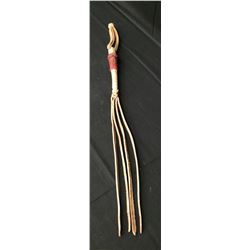 Hand-Braided Rawhide Leather Quirt