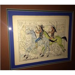 Native American Art on 1900 Map