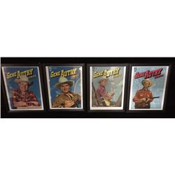 Group of 4 Original Gene Autry Comics Framed