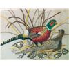 Image 2 : Vintage Embroidered Pheasant Picture