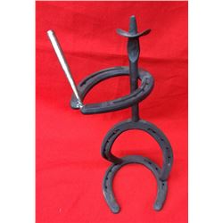 Cowboy Horseshoe Statue