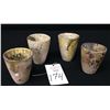 Image 2 : Group of 4 Old Mining Assay Cups From Mickens Estate