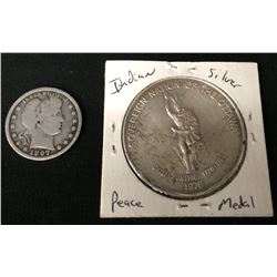 .999 Silver Native American Coin