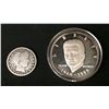 Image 1 : JFK Commemorative .999 Silver Coin