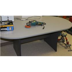 GREY OVAL OFFICE TABLE