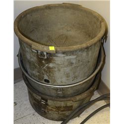 LOT OF 3 OIL BINS
