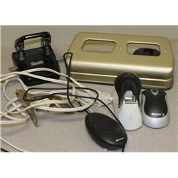 BAG W/ TWO WHOLE PUNCHES, MOUSES, ETC.