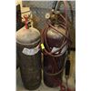Image 1 : 2 TANKS OF ACETYLENE W/ ATTACHED HOSE