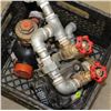 Image 1 : CRATE CONTAINING VALVE COMPONENTS