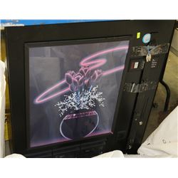 BLACK COIN OPERATED VENDING MACHINE