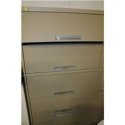 5 LEVEL BEIGE FILING CABINET