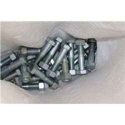 BAG W/ 20- 4" X 5/8 BOLTS AND NUTS