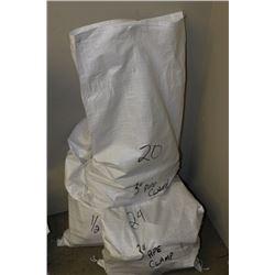 4 BAGS OF ASSORTED PIPE COMPONENTS