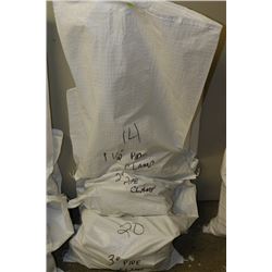 4 BAGS OF ASSORTED PIPE COMPONENTS