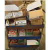 Image 1 : BLUE 3-TIERED SHOP CART WITH CONTENTS