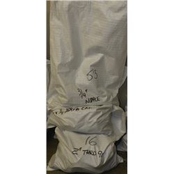 4 BAGS OF ASSORTED PIPE COMPONENTS