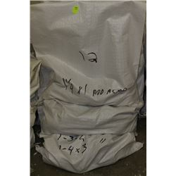 4 BAGS OF ASSORTED PIPE COMPONENTS