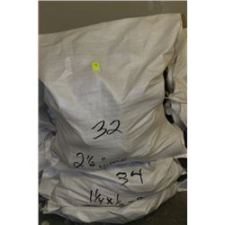 4 BAGS OF ASSORTED PIPE COMPONENTS