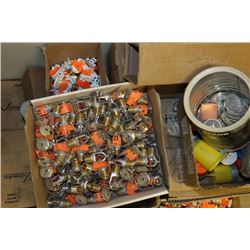 BOXES & TRAYS OF ASST SPRINKLER SYSTEM COMPONENTS