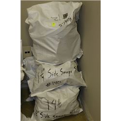 4 BAGS OF ASSORTED PIPE COMPONENTS