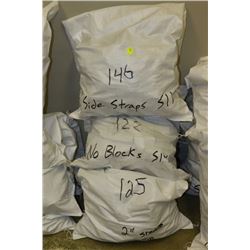 4 BAGS OF ASSORTED PIPE COMPONENTS