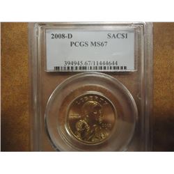2008-D SACAGAWEA DOLLAR PCGS MS67