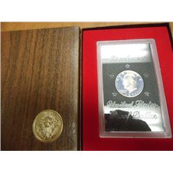 1971-S IKE SILVER DOLLAR PROOF (BROWN PACK)