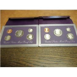 1988 & 1989 US PROOF SETS (WITH BOXES)