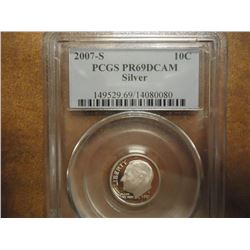 2000-S SILVER ROOSEVELT DIME PCGS PR69 DCAM