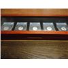 Image 3 : ALL 5-2011-S SILVER 50 STATE QUARTERS ANACS PR70 DCAM'S, 1ST DAY ISSUE, IN NICE WOODEN CASE AS SHOWN