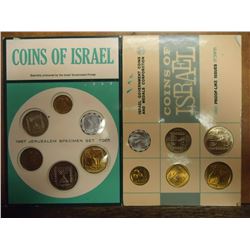 ISRAEL 1965 (PF LIKE) & 1967 SPECIMEN SET ORIGINAL MINT PACKAGING