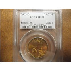 2002-D SACAGAWEA DOLLAR PCGS MS65