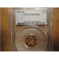 1956-D LINCOLN CENT PCGS MS65RD
